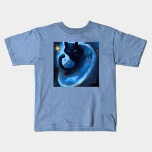 Cosmic Cat is Overseeing the Universe Kids T-Shirt